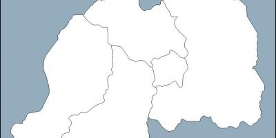 Ruandan kartta ääriviivat