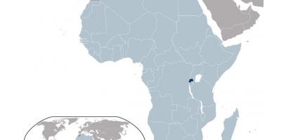 Ruandan sijainti maailman kartalla